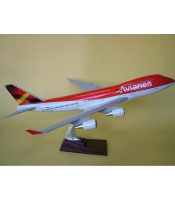 Diecast Metal Resin Plane Model - Avianca