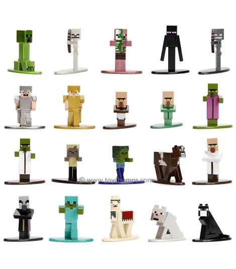 Jada Nano Metalfigs Minecraft Wave-1 Figurines 1:65 Scale